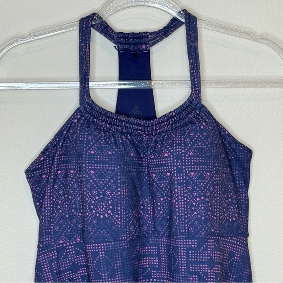 Prana Navy Blue with Pink print size 4 - Picture 2 of 13